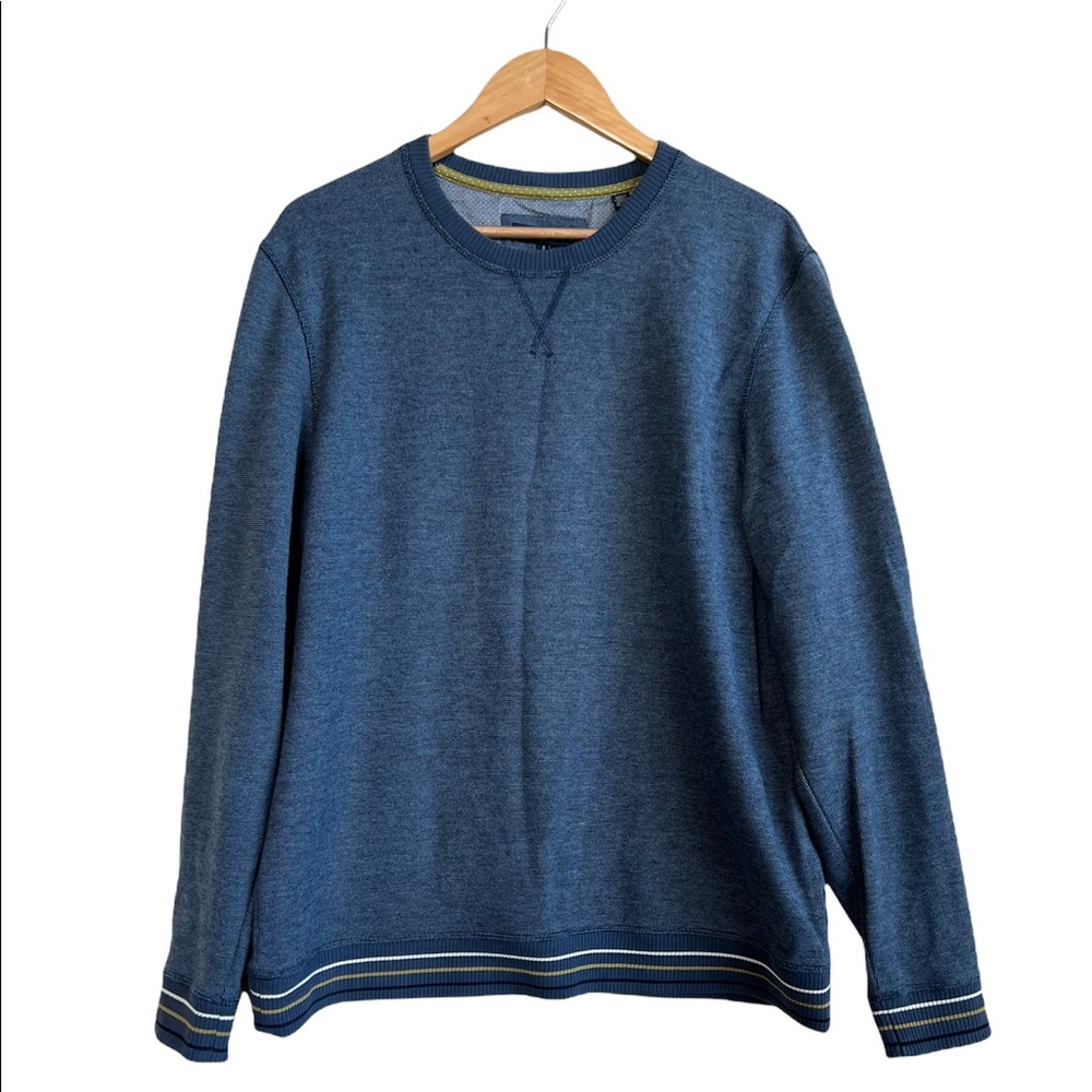 Ted Baker London Men’s crew neck blue casual sweater size 5 (XL)
